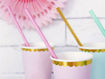 Picture of PAPER STRAWS PINK 19.5CM - 10 PACK
